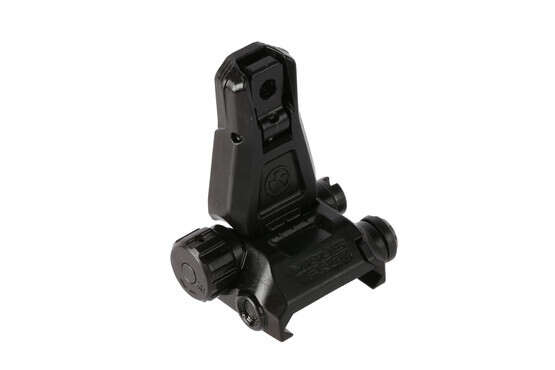The Magpul Pro rear sight is made from steel with a Melonite black finish